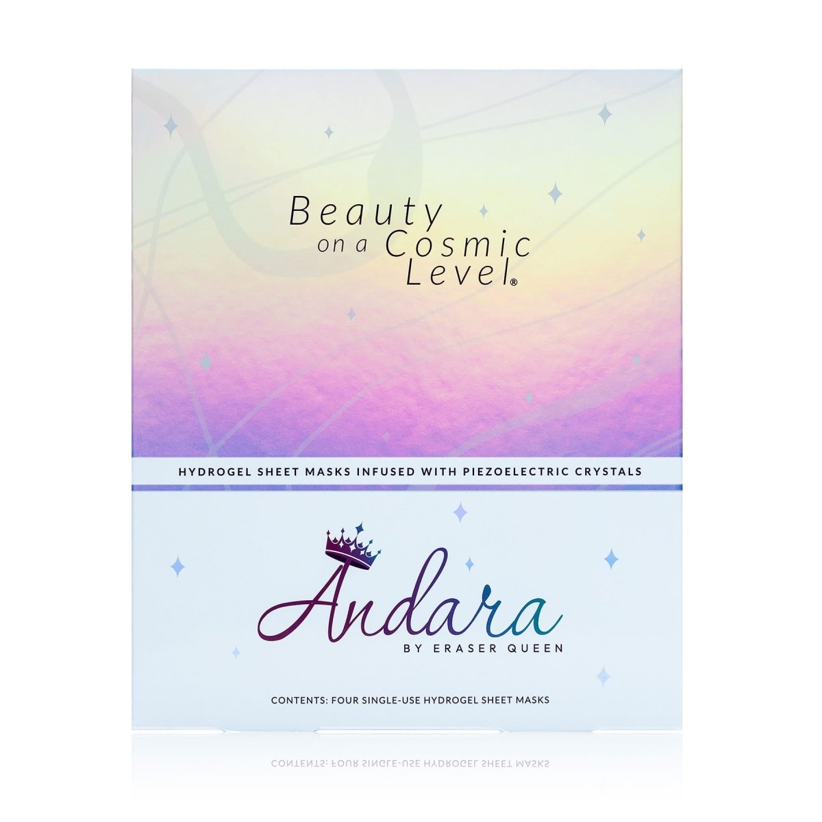 Hydrogel Sheet Mask Infused with Piezoelectric Crystals - 8 Pack - Andara® by Eraser Queen