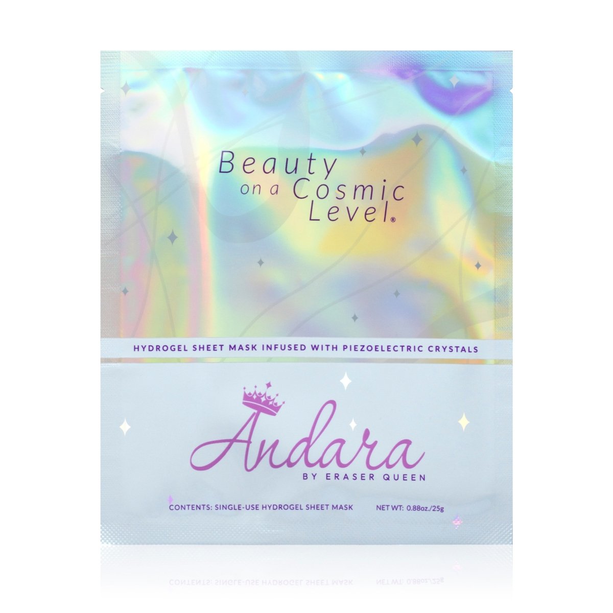 Hydrogel Sheet Mask Infused with Piezoelectric Crystals - 8 Pack - Andara® by Eraser Queen