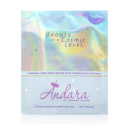 Hydrogel Sheet Mask Infused with Piezoelectric Crystals - 8 Pack - Andara® by Eraser Queen
